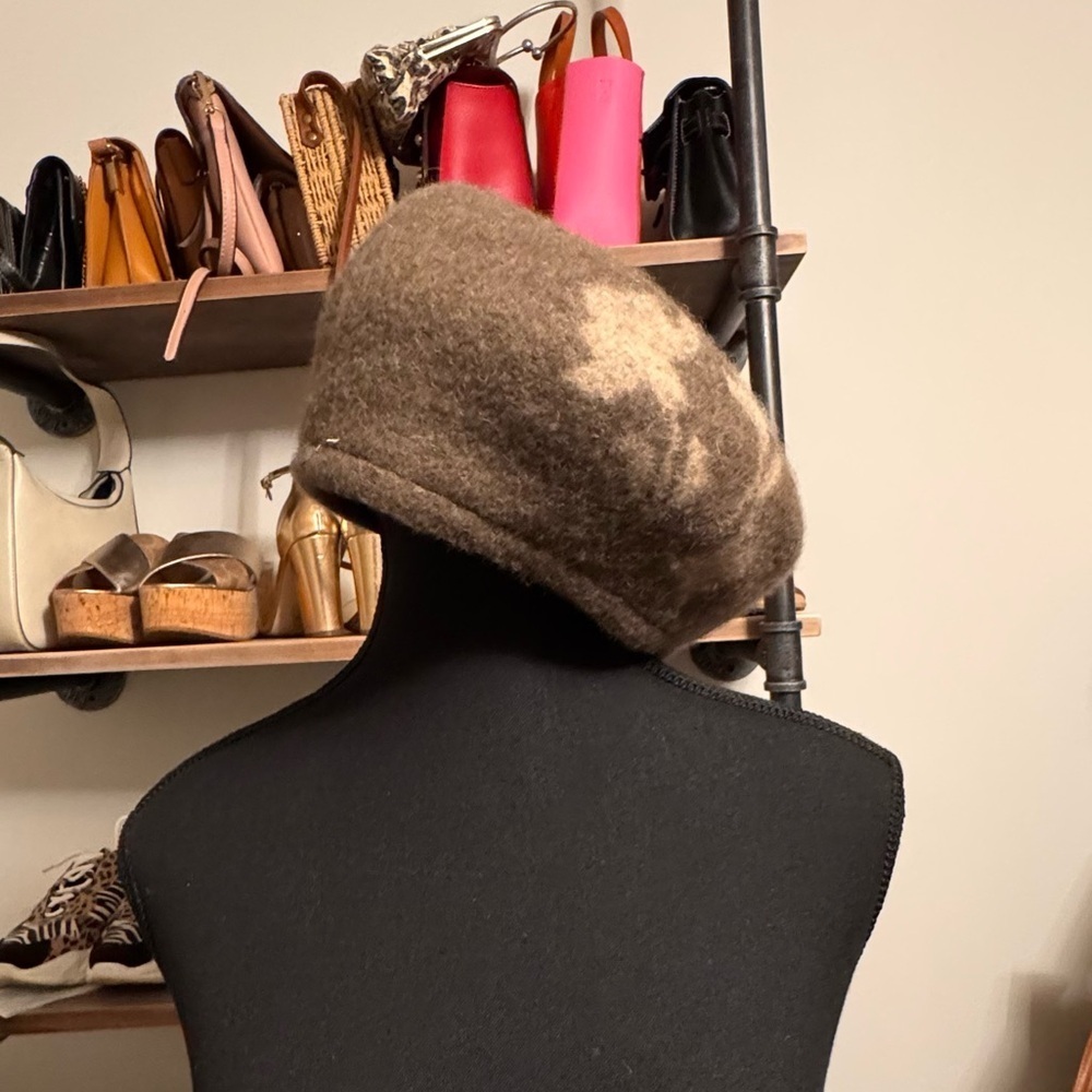 Brown Wool Beret